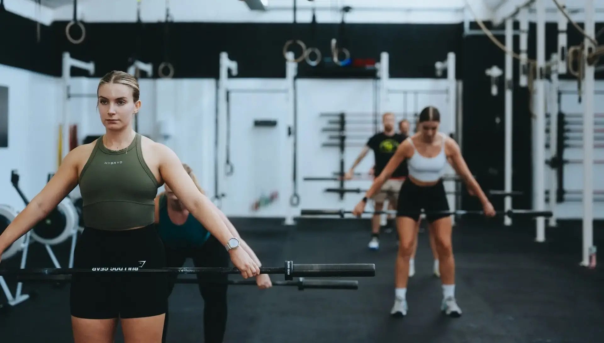 People working out at small group personal training